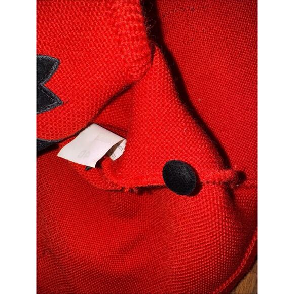 ASTRIFA Vintage Wool Sweater Gestrickte Tracht Germany Bow Red Black Holiday 40 - Picture 8 of 8